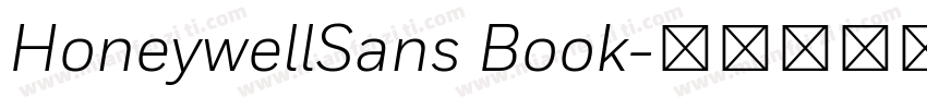HoneywellSans Book字体转换